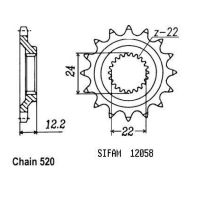 Přední řetězové kolečko Aprilia